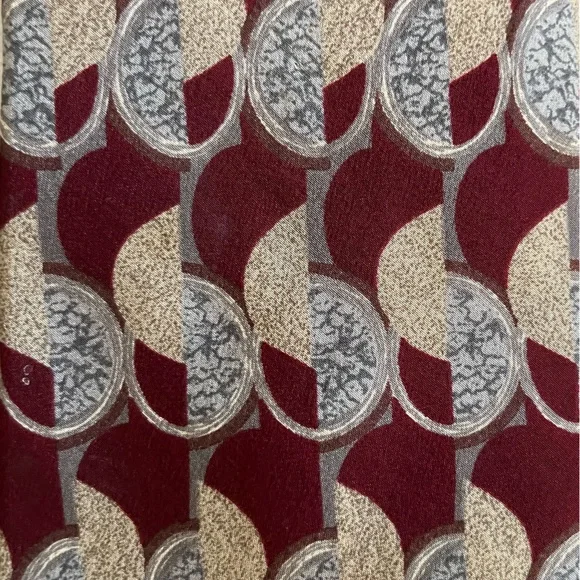 Elegant Men's Silk Tie Set - Burgundy and Blue by ZYLOS* George Machado